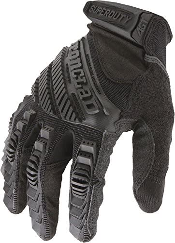 IRONCLAD SUPER DUTY STEALTH ABRASION IMPACT SAFETY GLOVES, CUT LEVEL B, SIZE L